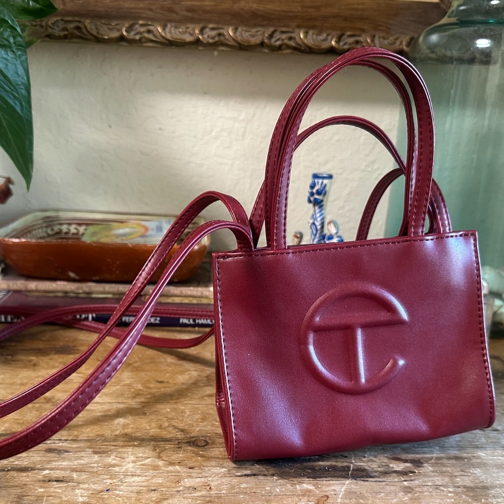 Telfar Small Shopping Bag - Oxblood